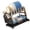 Black, variant on 2 Tiers Dishes Drainer With Utensils Holder And Cutting Board Shelf Rustproof Metal Dishrack For Small Spaces