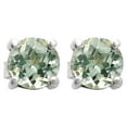 thumbnail image 3 of Prasiolite (Green Amethyst) Stud 925 Sterling Silver Earrings Jewelry DGE1072_A E-1017, 3 of 6