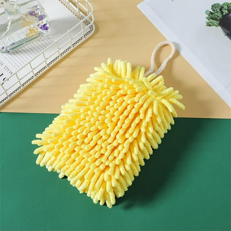 

Hand Towels Kitchen Bathroom Hand Towel with Hanging Loop Microfiber Towel Cleaning Cloth Kitchen Towel