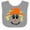 Heather and White, variant on Halloween Scarecrow Male Face Boys or Girls Baby Bib
