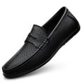 thumbnail image 5 of Men's Casual Loafers Slip On Leather Shoes Lightweight Driving Shoes Moccasins Classic Penny Loafer Flats Boat Shoes Outdoor Walking Shoes, 5 of 11