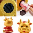 thumbnail image 2 of Vinyl Piggy Bank Creative Zodiac Ox Coin Bank Money Saver Money Saving Box, 2 of 10