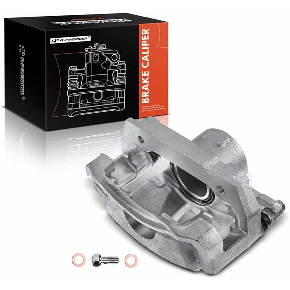 A-Premium Disc Brake Caliper Assembly with Bracket Compatible with Lexus IS250 2006-2015 Front Right Passenger Side