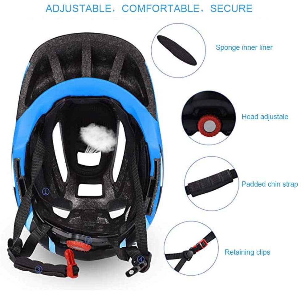 Lixada 7Pcs/Set Kids Children Roller Skating Skateboard Cycling Bike Bicycle Helmet Knee Wrist Guard Elbow Pad Set Boys Girls