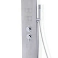 thumbnail image 4 of Spaco 55 Inch Brushed Stainless Steel Shower Panel with Hand Shower, Shower Head, Wall Mounted High Pressure Shower Head Combo Set, 4 of 5