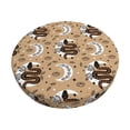 thumbnail image 2 of Lsque Snake And Flower Round Bar chair cushion covers Velvet Fabric Premium Comfort Protects from Scratches and Stains for 14-17 Inch Chair- 14 inch, 2 of 7