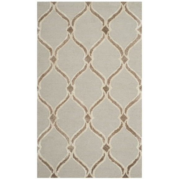 SAFAVIEH Manchester Layne Geometric Area Rug, Taupe/Ivory, 3' x 5'