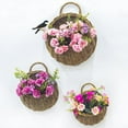 thumbnail image 2 of Eye-catching Flower Baskets DIY Woven Practical Wicker Rattan Storage Basket Gardening Supplies, 2 of 10
