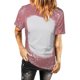 thumbnail image 1 of Tops estampados de manga corta de ocio con cuello redondo de verano a la moda para mujer Fridja ghk5125, 1 of 5