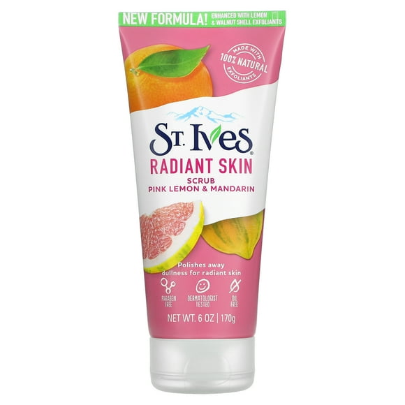 St. Ives, Radiant Skin Scrub, Pink Lemon & Mandarin, 6 oz