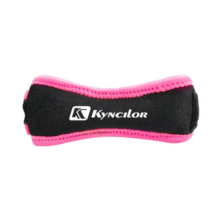 J-brace Patellar Stabilizer 1PC Adjustable Knee Patellar Tendon Support Strap Band Knee Support Brace Pads for Outdoor Sport Rose Red ()