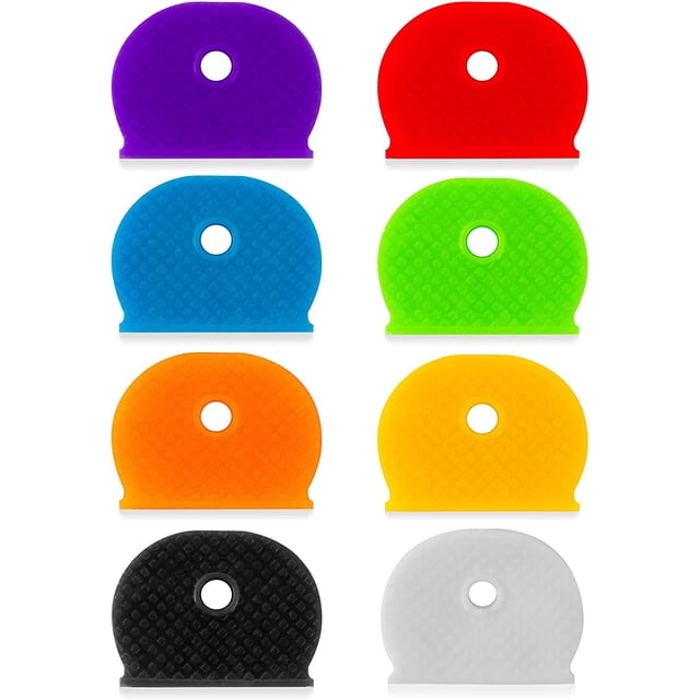 32pcs Key Covers Key Caps - Key Tags Key Cover Key Identifiers Protector Organizer Labels House Cute Key Accessories Vintage Plastic Silencer Toppers Light Key Head Wrap