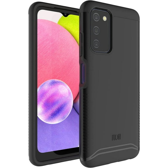 TUDIA Merge Samsung Galaxy A03s Phone Case Dual Layer Military Grade - Matte Black