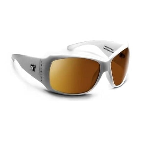 7eye 840044 Natasha Sharp View Copper Sunglasses- Glacier White - Medium & Extra Large