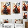 thumbnail image 4 of Designart "Stylish 1940S Victorys Portrait II" Fashion Floater Framed Canvas Art Print, 4 of 7