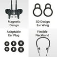 thumbnail image 6 of Prosonic N10 Wireless Neckband Headphones with 12mm Drivers, 12 Hours Playtime, HD Stereo Crystal Clear Sound, IPX5 Waterproof, Sporty and Ergonomic Neck Hanging Design (Black), 6 of 7