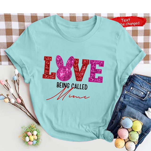 Pntutb T-Shirts à Manches Courtes pour Femmes Femmes T-Shirt Imprimé de Pâques Mode Confortable Blouses pour Femme Hauts Rabais