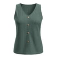 thumbnail image 4 of ShomPort Womens Tank Tops Trendy Eyelet V Neck Loose Sleeveless Shirts Casual Summer Tops, 4 of 6