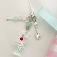 thumbnail image 5 of Fashion Pink Phone Charms Pendant Kawaii Cute Bowknot Bead Sweet Girl Keychain Y2K Peach Handmade Bag Pendant, 5 of 10