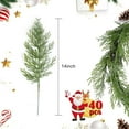 thumbnail image 3 of GoXteam 24 PCS Artificial Pine Branches Christmas Faux Pine Greenery Stems Fake Cedar Pine Needles Picks for Christmas Tree Wreath Garland DIY Crafts Holiday Home Decoration, 3 of 7