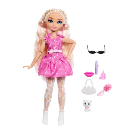 Barbie Dream Besties Barbie "Malibu" Doll & Accessories, Posable Fashion Doll & Themed Pieces