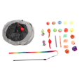thumbnail image 2 of Cat Toy Assortments, Cat Toys Set Collapsible Tunnel Teaser Stick  for Outdoor, 2 of 8