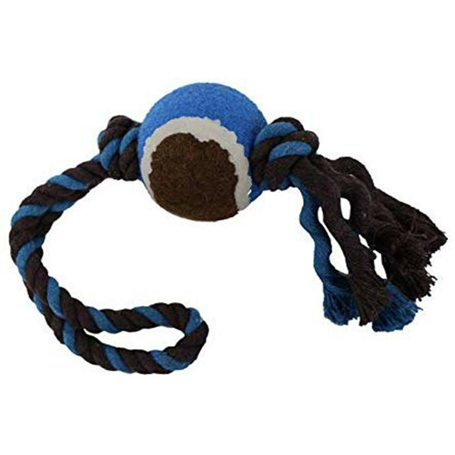 Pets First Knotted Rope Toy with Tennis Ball for Dogs | Hours of Play ...