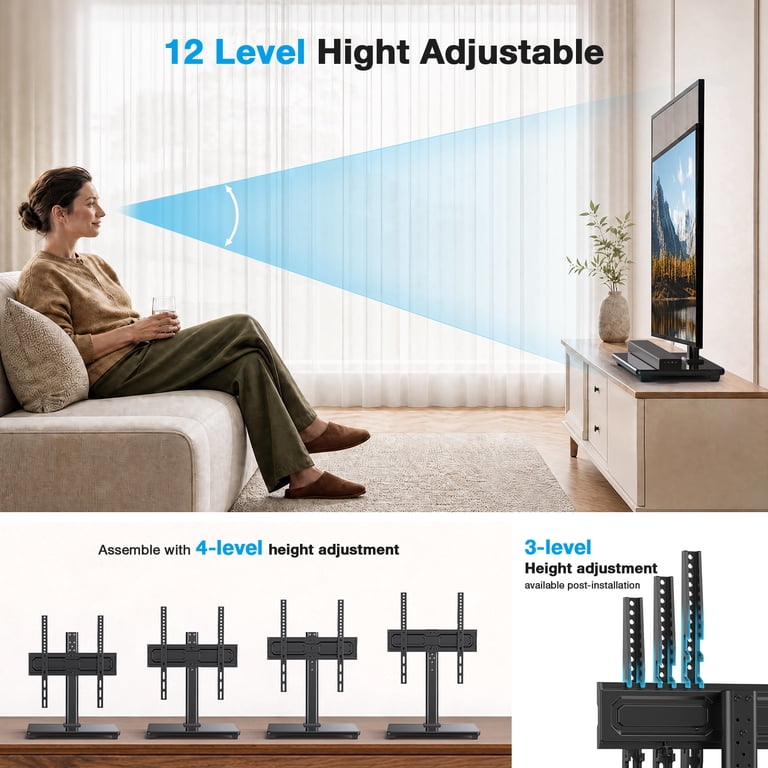 MountFTV Tabletop TV Stand for 24" to 60" TVs photo 3