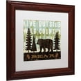 thumbnail image 2 of Trademark Fine Art "Simple Living Bear" Canvas Art by Michael Mullan, White Matte, Wood Frame, 2 of 4
