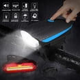 thumbnail image 2 of Luz LED para bicicleta recargable por USB, delantera y trasera, resistente al agua, para ciclismo, ciclismo de montaña, bicicletas y bicicletas eléctricas., 2 of 5
