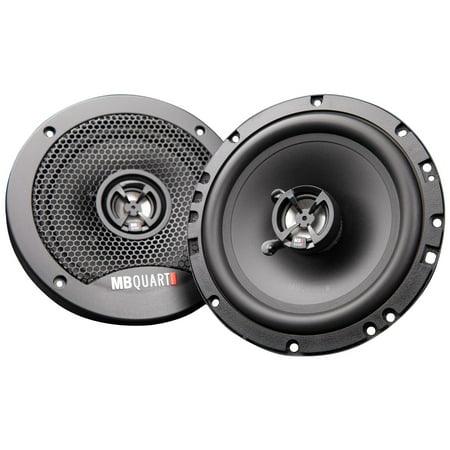 MB Quart - Discus 6-1/2" 2-Way Car Speakers with Polypropylene Cones (Pair) - Black