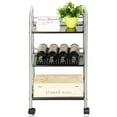 Furinno FNBJ22082 Xiannan L40 Metal 3Tray Rolling Cart