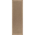thumbnail image 4 of CAMILSON Easy Jute Rug Indoor Outdoor Farmhouse Area Rugs Checkered-Natural 2x7, 4 of 7