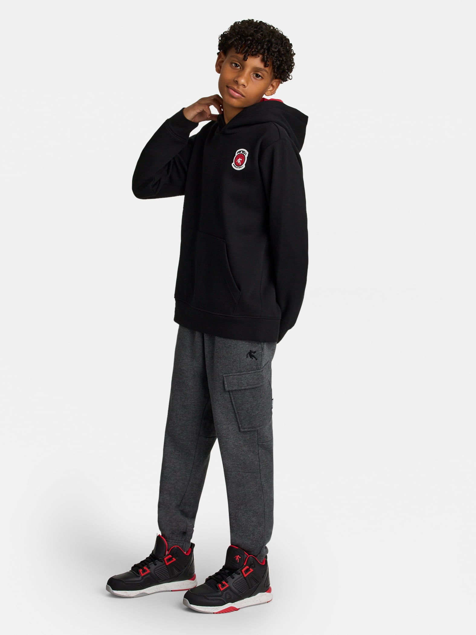 AND1 Boy's Athletic Graphic Fleece Hoodie, Sizes 4-18
