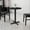 Black, variant on BizChair Scratch-Resistant Round Pub Table, Black