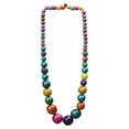 thumbnail image 5 of Bohemian Wood Beads Necklace for Graduation, Engagement, Wedding Handcrafted, 5 of 9