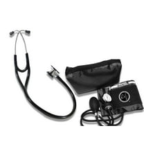 EMI Platinum Series Deluxe Black Cardiology Stethoscope ESC-333 AND EBD-217 Sphygmomanometer Set