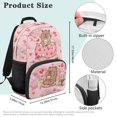 thumbnail image 7 of Pzuqiu Drinks Capybara Kids Backpack for Students Ages 6-18 17 Inch Large Capacity Lightweight Schoolbag for Preschool Elementary Middle High School Back to School Use, 7 of 7