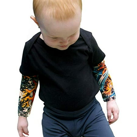 

Wild Rose Black Tattoo Sleeve Baby One-Piece Shirt IKandy 18-24 months