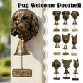 thumbnail image 6 of 1x Decorative Doorbell Shape Vintage Dog Welcome Door Head Bell Rustic, 6 of 8