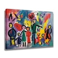 thumbnail image 2 of Abstract Art Modern Decorative Painting Group Portrait Of Colorful Characters Framed Canvas Poster Bedroom Decor Sports Landscape Office Room Decor Gift,Frame-style,24x36inch(60x90cm), 2 of 8