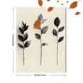 thumbnail image 3 of Qisvanset Framed Canvas Wall Art 12x16 Inch Black White Leaf Botanical Modern Farmhouse Wall Art, 3 of 5