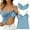 T-Blue, variant on Womens Tank Tops Sleeveless Camisoles Solid Color Adjustable Spaghetti Strap T Shirt With Built In Bras Trend Vest Tops Pink L
