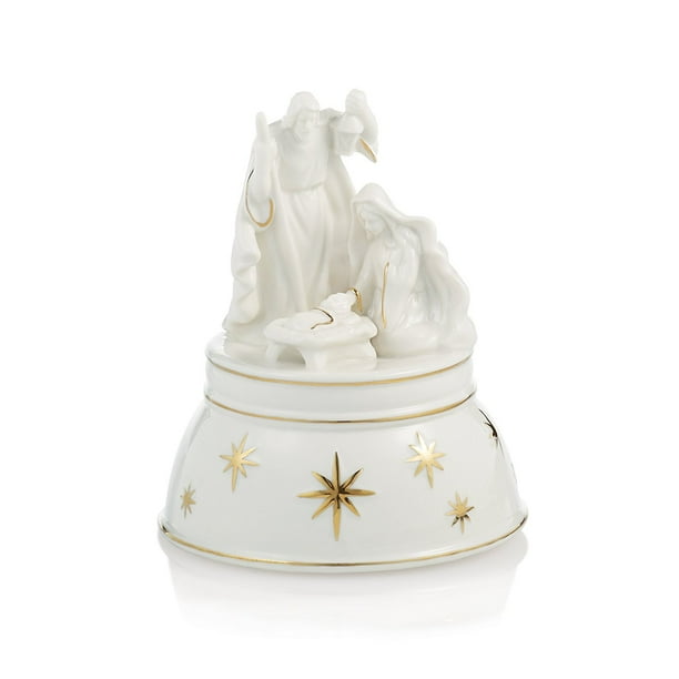Mikasa Holiday Splendor Nativity Music Box Walmart Com Walmart Com