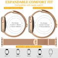 thumbnail image 3 of XIUDA Milanese Stainless Steel Magnetic Bands for Men Compatible for Apple Watch 38mm 40mm 41mm 42mm 44mm 45mm 46mm, 3 of 7