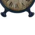 thumbnail image 4 of Antique Clock Design Metal Wall Decor with Spade Needles, Blue- Saltoro Sherpi, 4 of 5