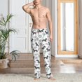thumbnail image 2 of Fotbe Dachshund Dog Puppy Pantalones de Pijama para Hombre, Pantalones de Dormir, Pantalones de Casa con Cintura Ajustable y Bolsillos-X-Large, 2 of 6