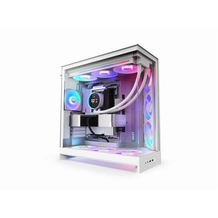 NZXT CM-H92FW-R1 White SGCC / Tempered Glass Mid-Tower Case (Computer Cases - ATX Form)