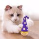 thumbnail image 2 of Gato interactivo de madera con balanceo para gatos de interior, se endereza solo, con sombrero y, 2 of 4