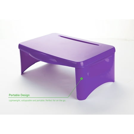 Mind Reader - Folding Lap Desk Portable Laptop - Purple